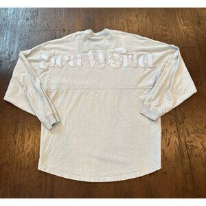 SeaWorld Spirit Jersey Long Sleeve Light Blue Oversized‎